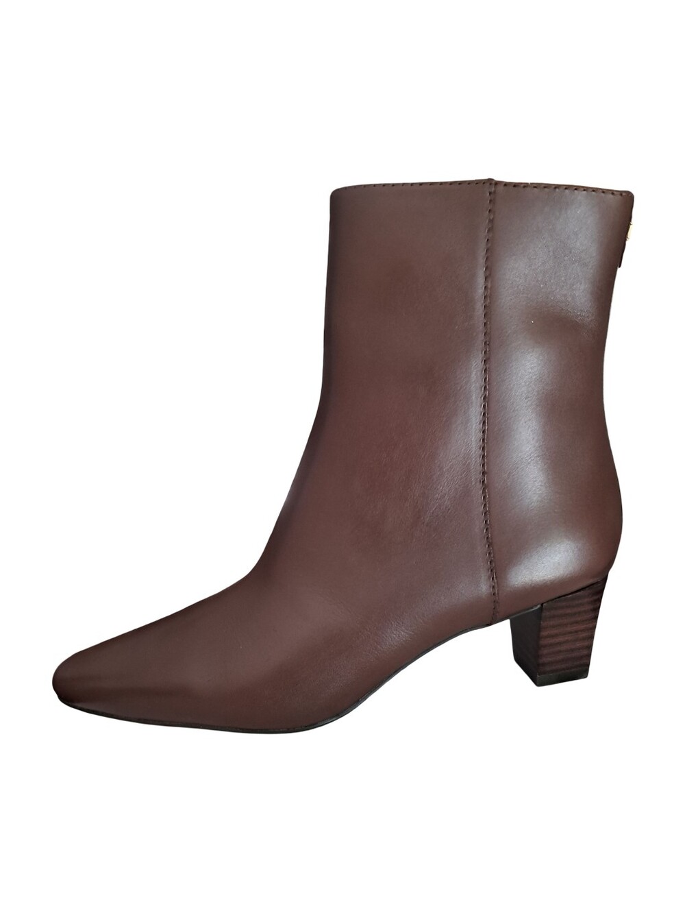 Lauren Ralph Lauren Willa Ankle Leather Boots Women's Size 9.5 Dark Mahogany - Picture 2 of 8
